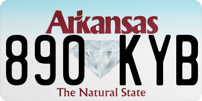AR license plate 890KYB