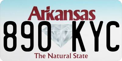 AR license plate 890KYC