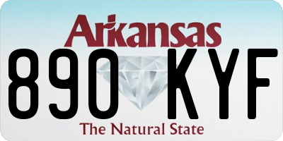 AR license plate 890KYF