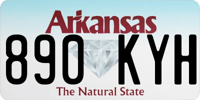 AR license plate 890KYH