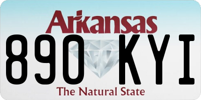 AR license plate 890KYI