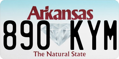 AR license plate 890KYM