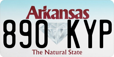 AR license plate 890KYP