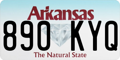 AR license plate 890KYQ
