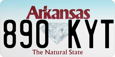 AR license plate 890KYT