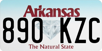 AR license plate 890KZC