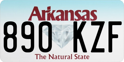 AR license plate 890KZF