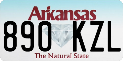AR license plate 890KZL