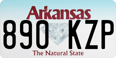 AR license plate 890KZP