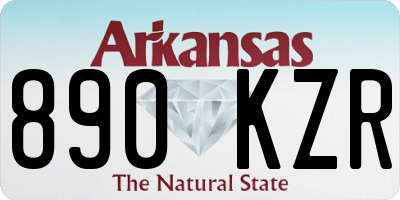 AR license plate 890KZR