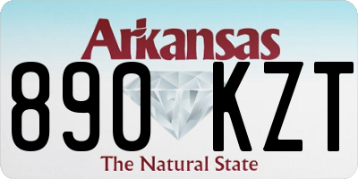 AR license plate 890KZT