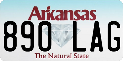 AR license plate 890LAG
