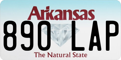 AR license plate 890LAP
