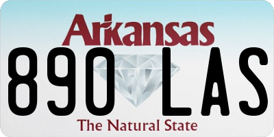 AR license plate 890LAS