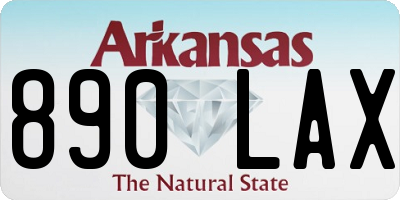 AR license plate 890LAX