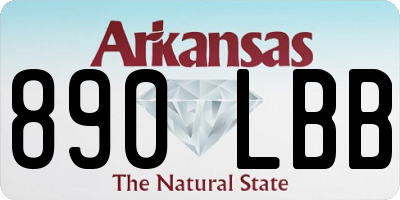 AR license plate 890LBB