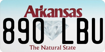AR license plate 890LBU