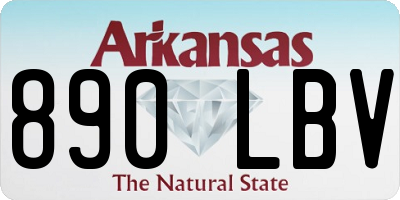AR license plate 890LBV