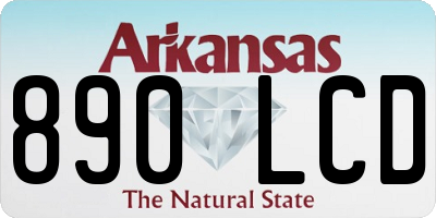 AR license plate 890LCD