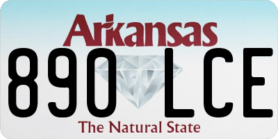 AR license plate 890LCE