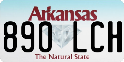 AR license plate 890LCH