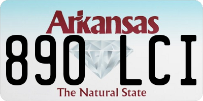 AR license plate 890LCI