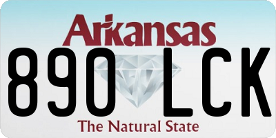 AR license plate 890LCK