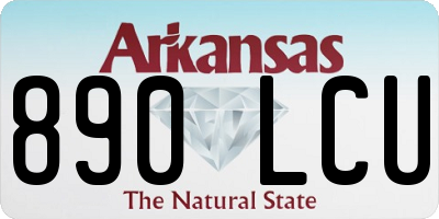 AR license plate 890LCU