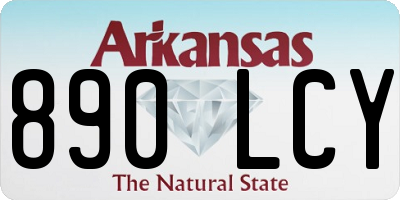 AR license plate 890LCY