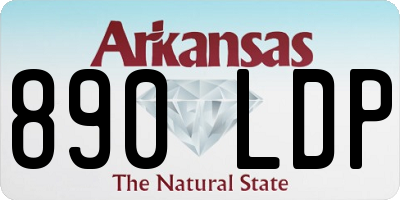 AR license plate 890LDP