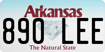 AR license plate 890LEE