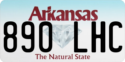AR license plate 890LHC