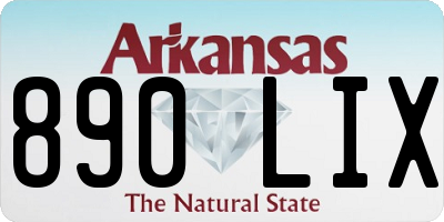 AR license plate 890LIX