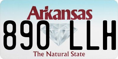 AR license plate 890LLH