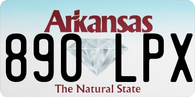 AR license plate 890LPX