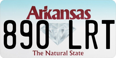 AR license plate 890LRT