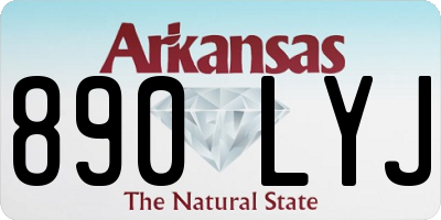 AR license plate 890LYJ