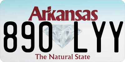AR license plate 890LYY