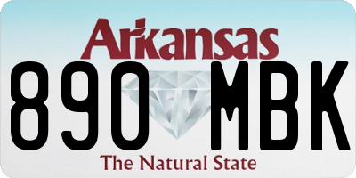 AR license plate 890MBK
