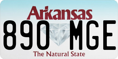 AR license plate 890MGE