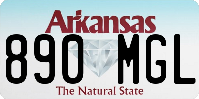 AR license plate 890MGL