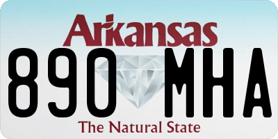 AR license plate 890MHA