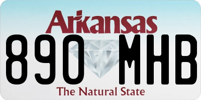 AR license plate 890MHB
