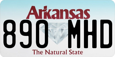 AR license plate 890MHD