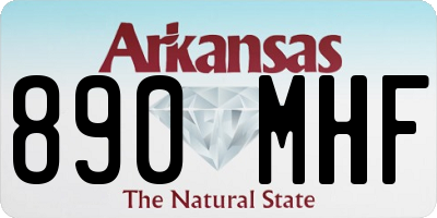 AR license plate 890MHF
