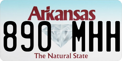 AR license plate 890MHH