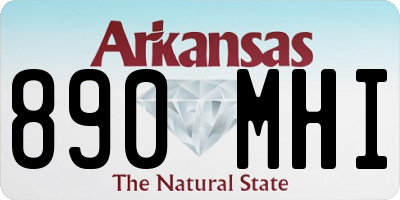 AR license plate 890MHI