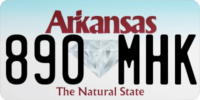 AR license plate 890MHK