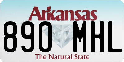 AR license plate 890MHL