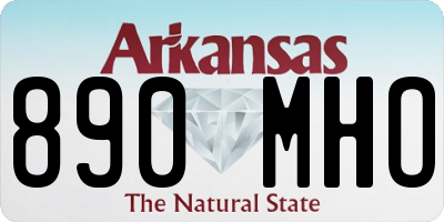 AR license plate 890MHO